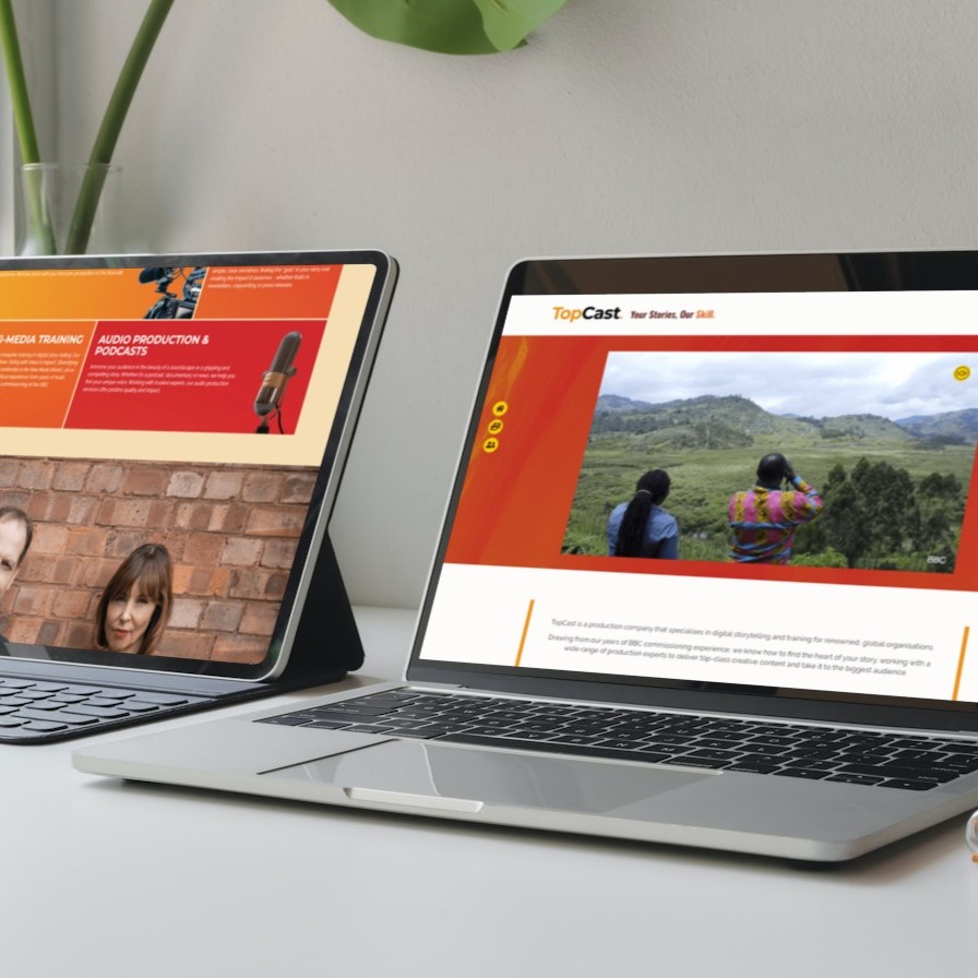 TopCast Media website design by Major Visibility